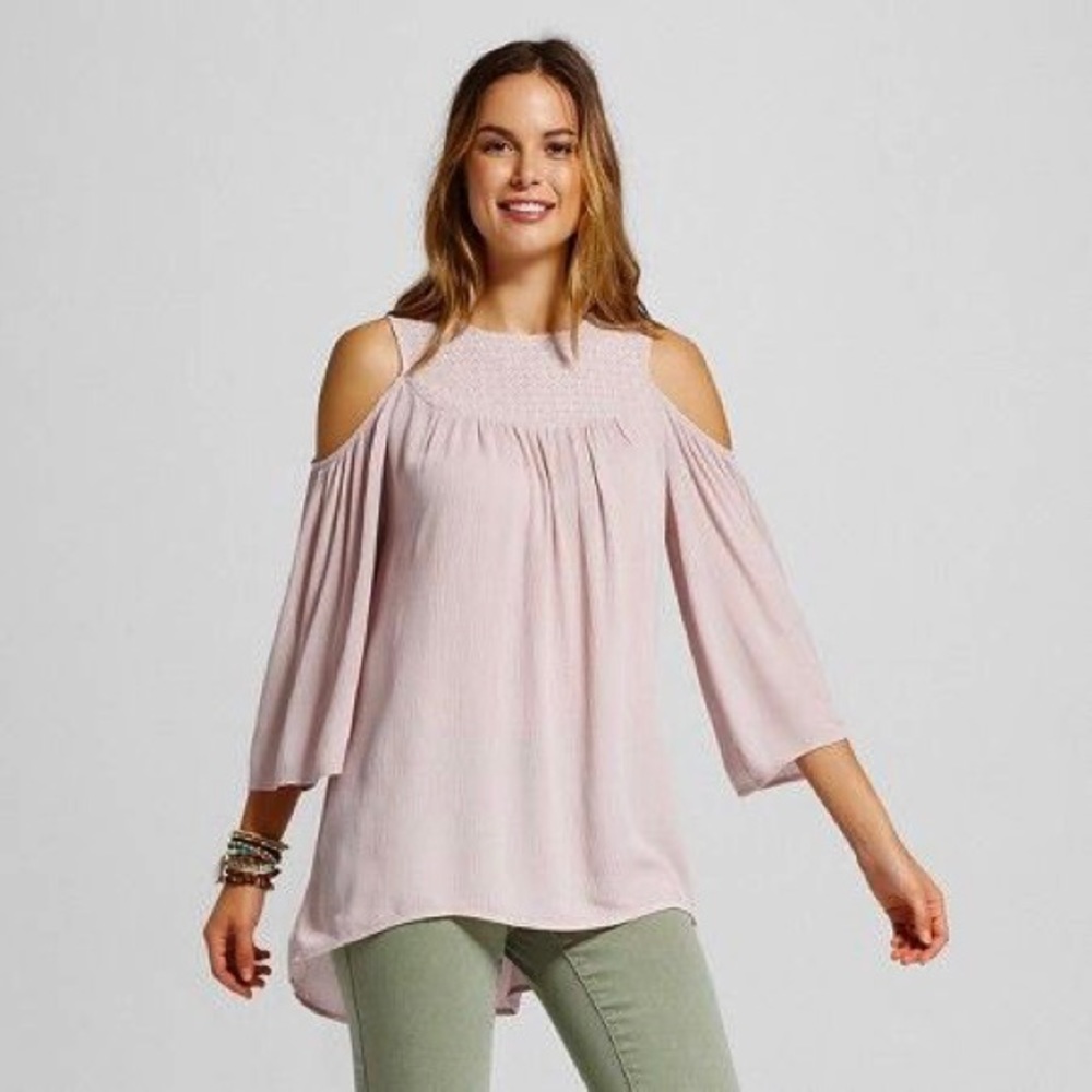 Knox Rose High Neck Cold Shoulder Tunic